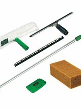 Janitorial Supplies Window Cleaning Equipment - Window Squeege Complete Cleaning Kit Unger