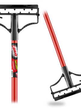 Janitorial Supplies Mop Wet Handle - Handle Mop F/O Plastic 60in Metal Handle W/ Quick Change Red