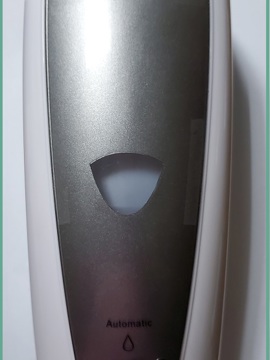 Janitorial Supplies Dispenser - Automatic Dispenser 1000ml Refillable Cartridge Battery Operated Chrome and White