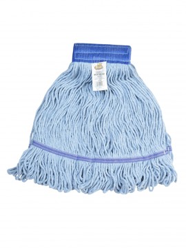 Janitorial Supplies Mop Wet Cotton - Commercial Mop Grease Beater Large Blue