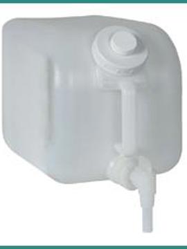 Janitorial Supplies Dispenser - Plastic Shelf Container with Spout 5 Gallon Buddy Jug