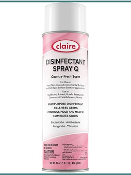 Solutions Disinfectant - Claire Disinfectant Spray Q Country Fresh Scent
