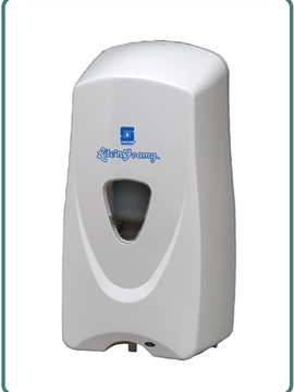Janitorial Supplies Dispenser - Liquid Soap Dispenser Lite N Foamy Touch Free Foam White