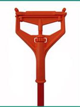 Janitorial Supplies Mop Wet Handle - Commercial Wet Mop Handle Quick Change Plastic Red Flipper