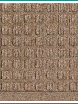 Janitorial Supplies Mats - Water Hog Fashion 4 x 6 Medium Brown Cleated